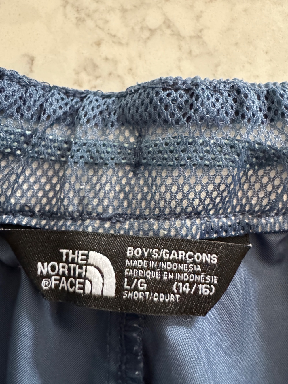 The North Face Boys Rash Guard Swim Set Blue Aqua Shorts Youth Large 14/16 UPF - Picture 7 of 11
